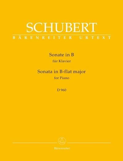 Sonate in B D 960, für Klavier