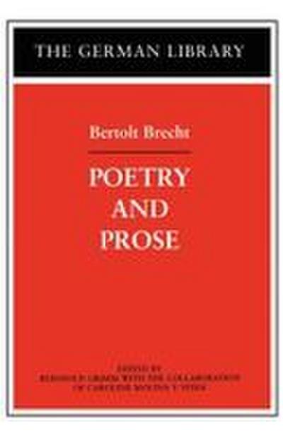 Poetry and Prose