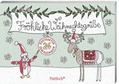 Fröhliche Weihnachtsgrüße: 24 Postkarten zum Ausmalen