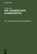 Erinnerungsbuch für Augenärzte