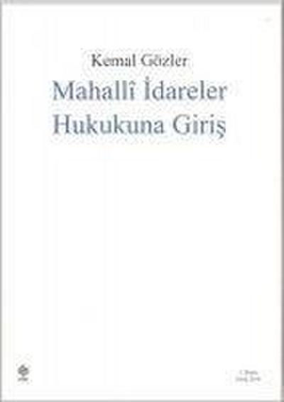 Mahalli Idareler Hukukuna Giris