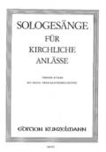 Sologesänge für kirchliche Anlässe Band 1für Gesan