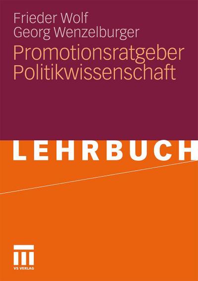 Promotionsratgeber Politikwissenschaft