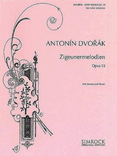 Zigeunermelodien op.55für tiefe Singstimme und Klavier (dt/en/ts)