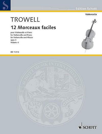 12 morceaux faciles op.4 vol.4 (nos.10-12)pour violoncelle et piano