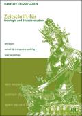 Zeitschrift für Indologie und Südasienstudien, Band 32/33 (2015/2016)