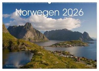 Norwegen (Wandkalender 2026 DIN A2 quer), CALVENDO Monatskalender