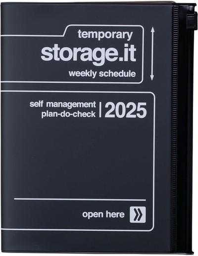 MARK’S 2024/2025 Taschenkalendar A6 vertikal, Storage it // Black