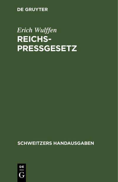 Reichs-Pressgesetz