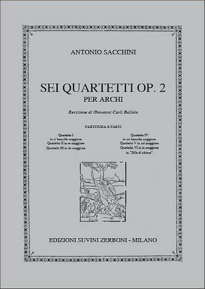 Quartetto VI In La Maggiore In Stile Di ChiesaStreichquartett
