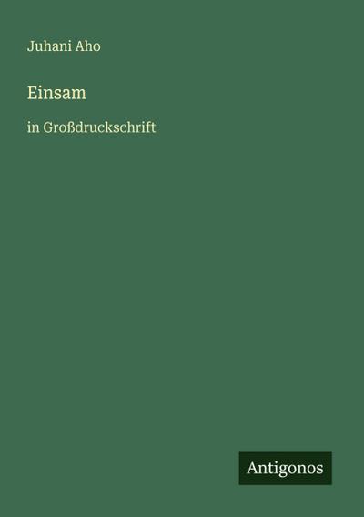 Einsam