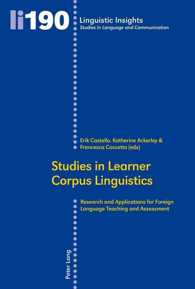 Studies in Learner Corpus Linguistics