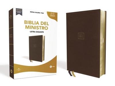 Rvr60, Biblia del Ministro, Letra Gigante, Leathersoft, Café, Palabras de Jesús En Rojo, Comfort Print
