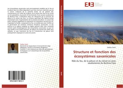 Structure et fonction des écosystèmes savanicoles - Saïdou Santi