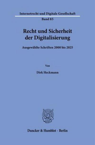 Recht und Sicherheit der Digitalisierung