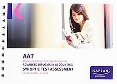 ADVANCED DIPLOMA IN ACCOUNTING SYNOPTIC TEST ASSESSMENT - POCKET NOTES