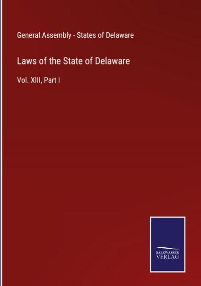 Laws of the State of Delaware