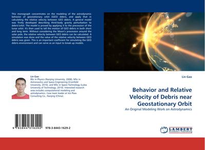 Behavior and Relative Velocity of Debris near Geostationary Orbit