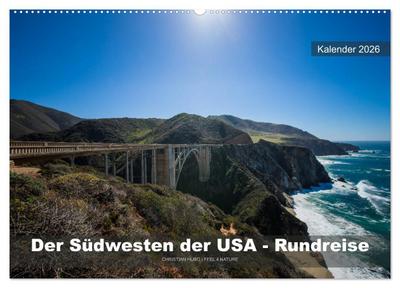 Der Südwesten der USA - Rundreise (Wandkalender 2026 DIN A2 quer), CALVENDO Monatskalender