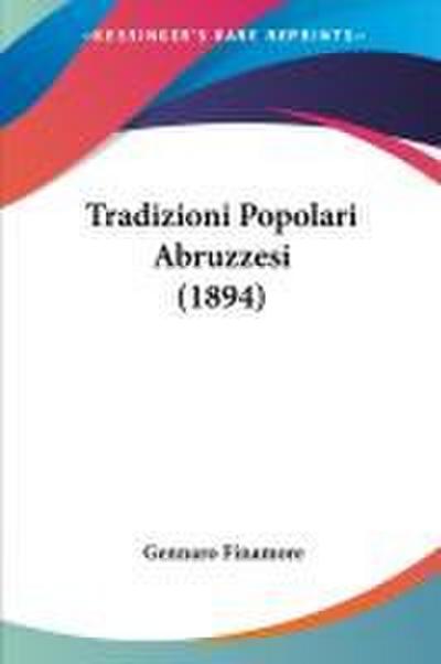 Tradizioni Popolari Abruzzesi (1894)