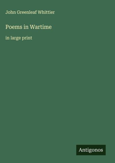 Poems in Wartime