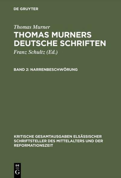 MURNER DT SCHRIFTEN BD.2 AE