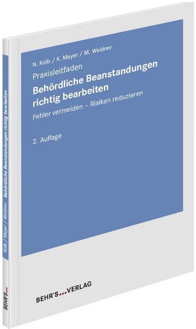 Kolb, N: Behördliche Beanstandungen richtig bearbeiten