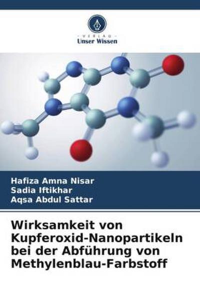 Wirksamkeit von Kupferoxid-Nanopartikeln bei der Abführung von Methylenblau-Farbstoff