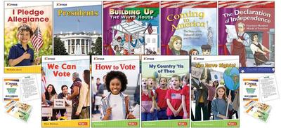 American Democracy, Voting, & Elections 9-Book Set Plus 2-Card Decks for Grades K-1