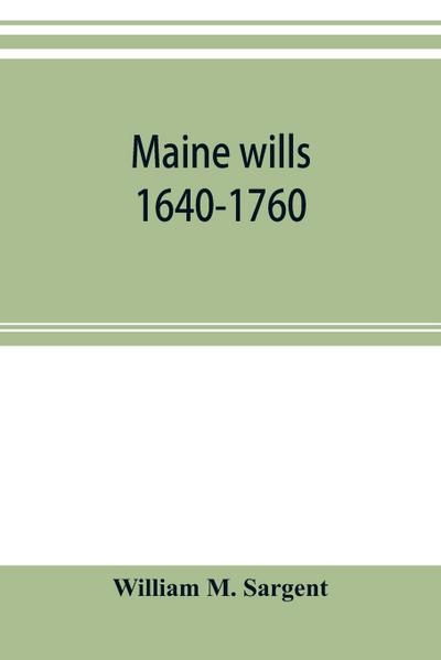 Maine wills