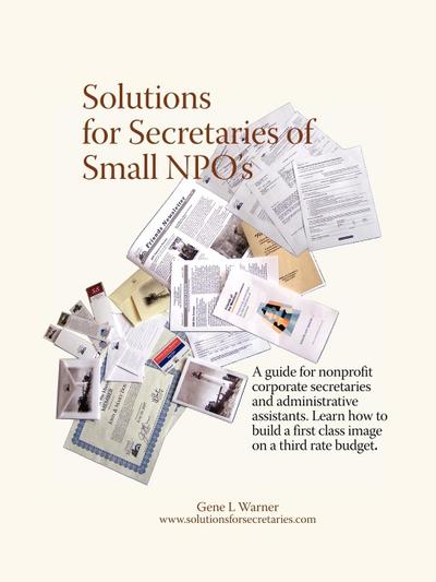 Solutions for Secretaries of Small Npo’s