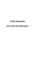 L’ELITE FRANQUISTE ET LA SORTIE DE LA DICTATURE