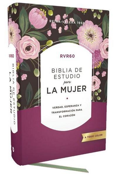 Rvr60 Biblia de Estudio Para La Mujer, Tapa Dura, Interior a Color, Comfort Print