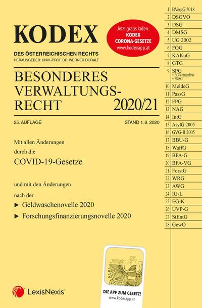 KODEX Besonderes Verwaltungsrecht 2020/21
