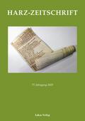 Harz-Zeitschrift für den Harz-Verein für Geschicht