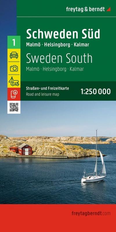 freytag & berndt Straßenkarte Schweden Süd 1:250.000