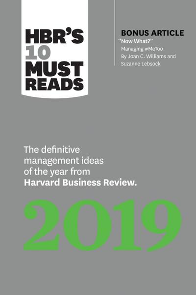 HBR’s 10 Must Reads 2019