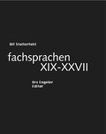 Fachsprachen XIX-XXVII