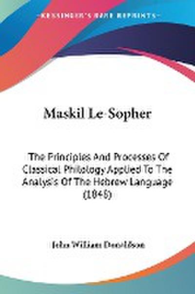 Maskil Le-Sopher