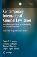 Contemporary International Criminal Law Issues