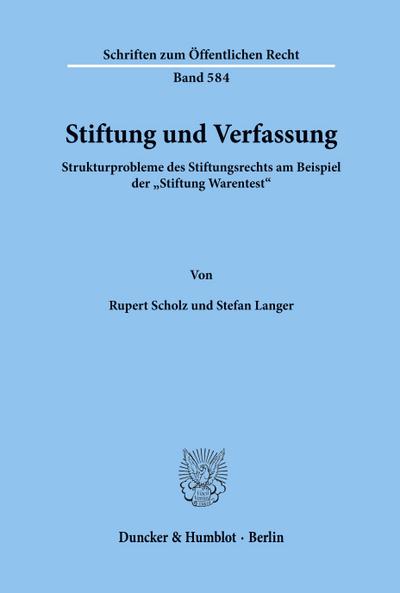Stiftung und Verfassung.