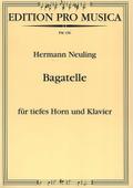 Bagatellefür tiefes Horn und Klavier