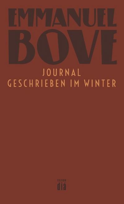 Journal - geschrieben im Winter