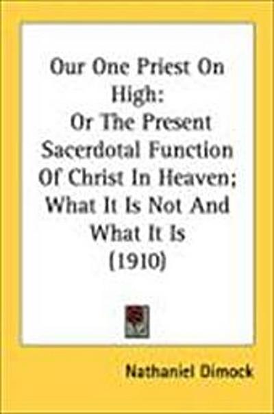 Our One Priest On High