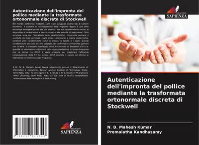 Autenticazione dell’impronta del pollice mediante la trasformata ortonormale discreta di Stockwell
