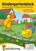 Kindergartenblock ab 3 Jahre - Konzentration, Logik, Feinmotorik