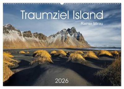 Traumziel Island 2026 (Wandkalender 2026 DIN A2 quer), CALVENDO Monatskalender