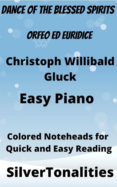 Dance of the Blessed Spirits Easy Piano Sheet Music with Colored Notation