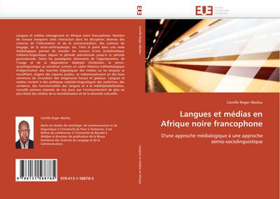Langues et médias en Afrique noire francophone