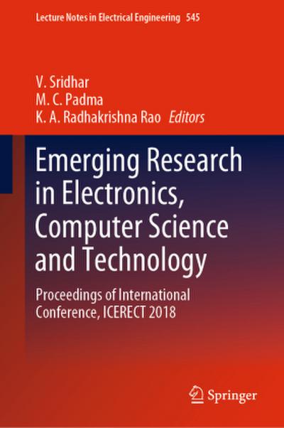 Emerging Research in Electronics, Computer Science and Technology, 2 Teile